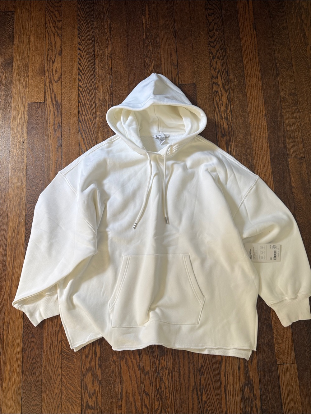 Heavyweight Terry Oversized Hoodie, NWT, Medium, White